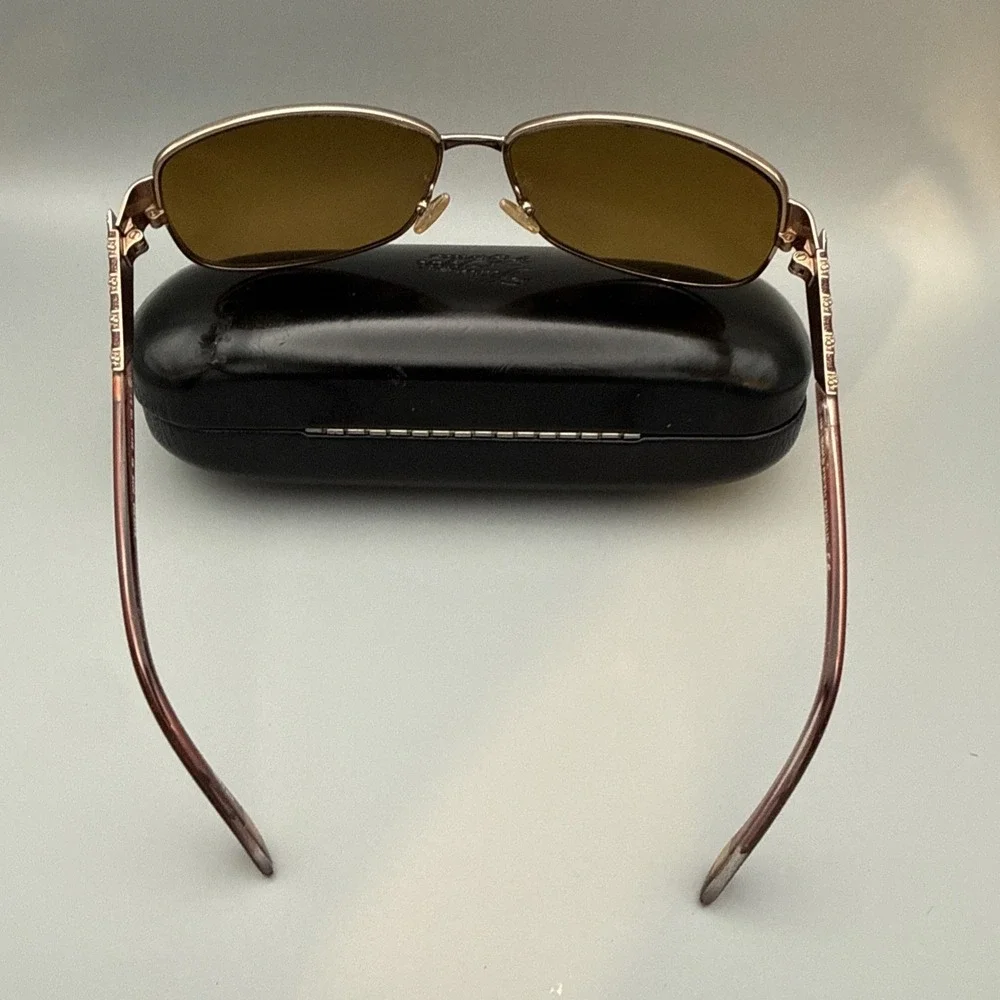 Saks Fifth Avenue Vintage Authentic Aviator Sunglass Frames 59S: & Case-0DY6